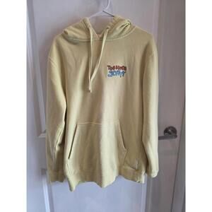Vlog Squad Too Much Scotty Pull Over Sweatshirt Pale Yellow Sz S